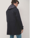 Gabardina con pechera desmontable azul marino | Roberto Verino