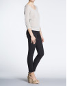Black cotton stretch pants 