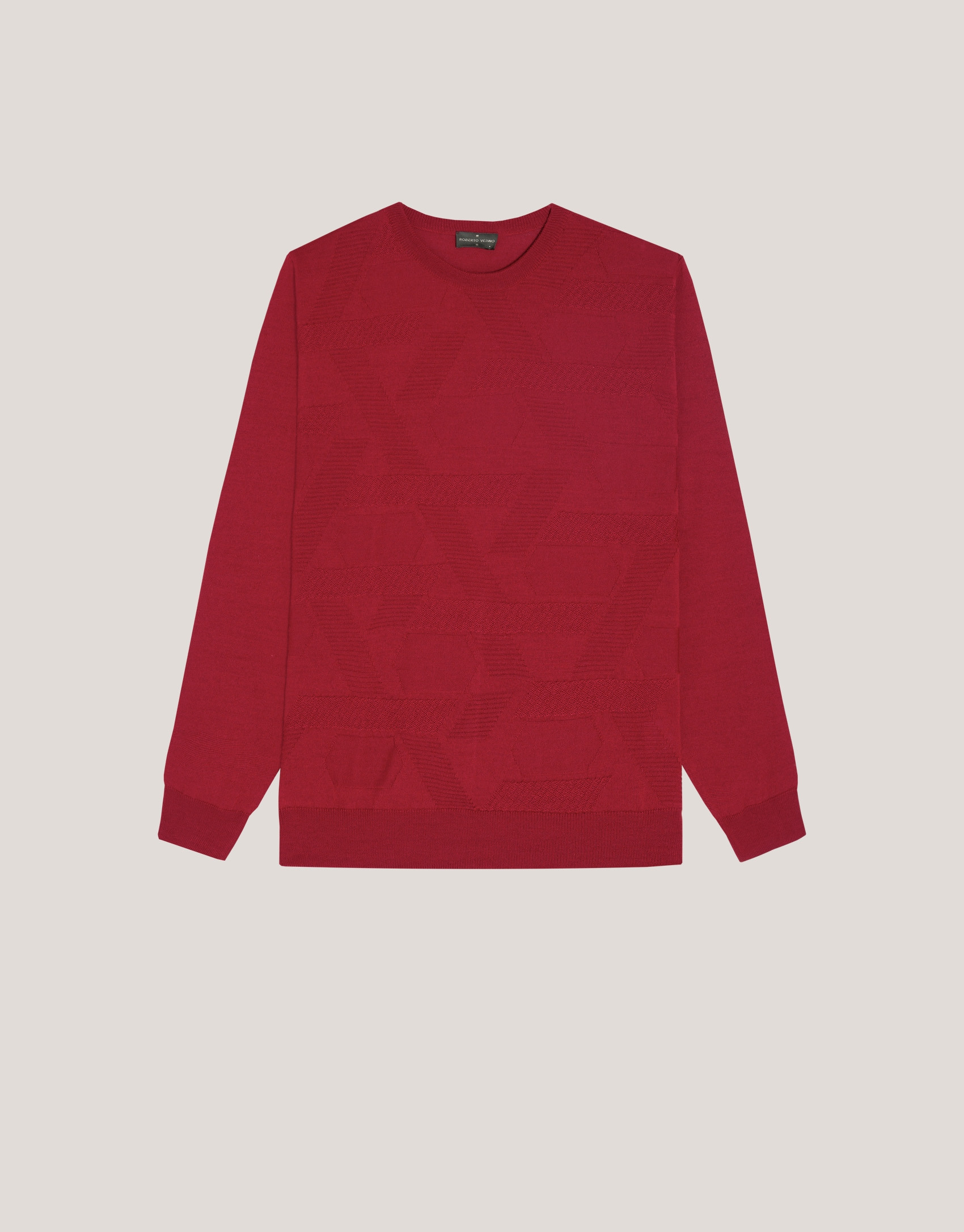 Jersey cuello redondo rojo