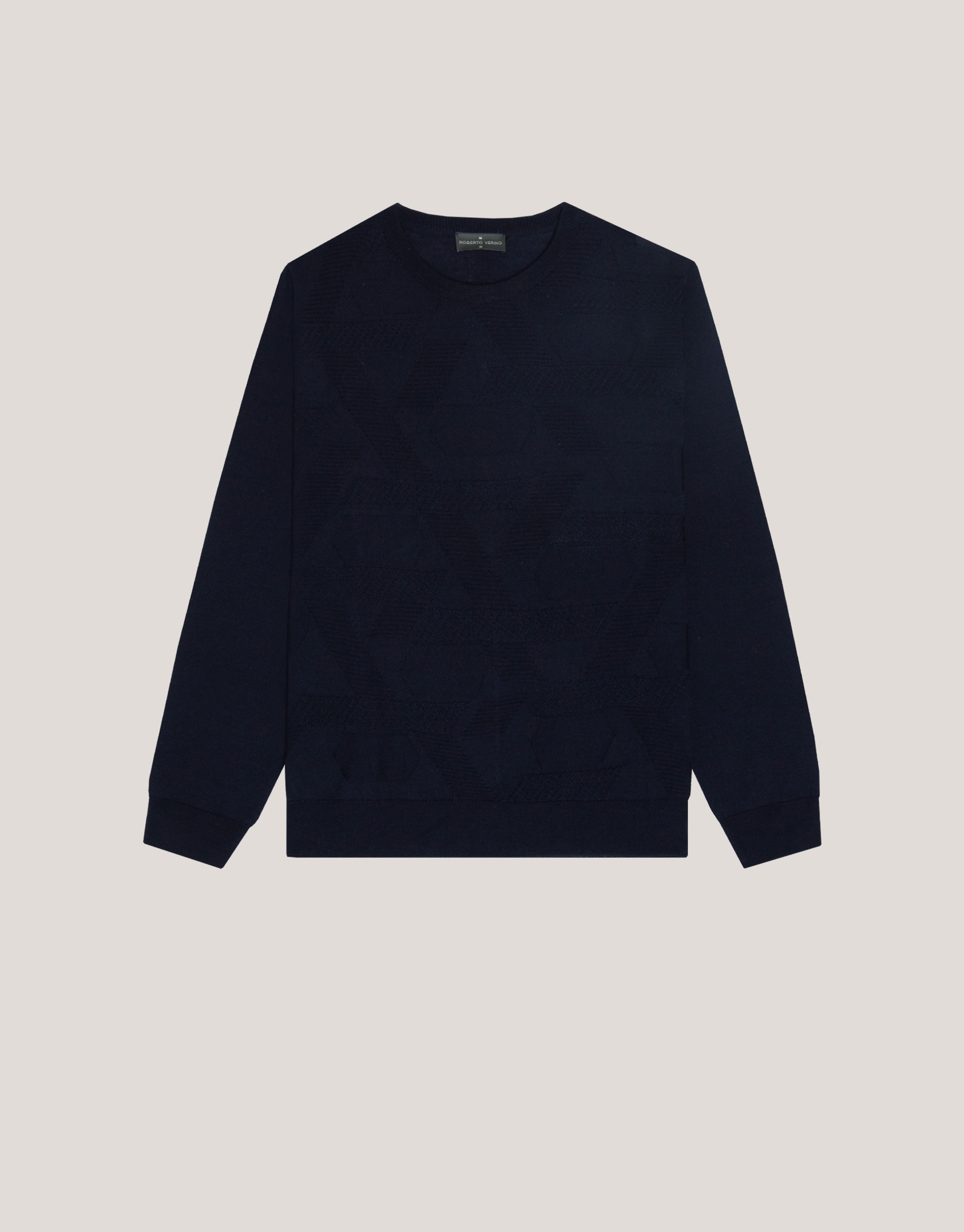 Jersey cuello redondo marino