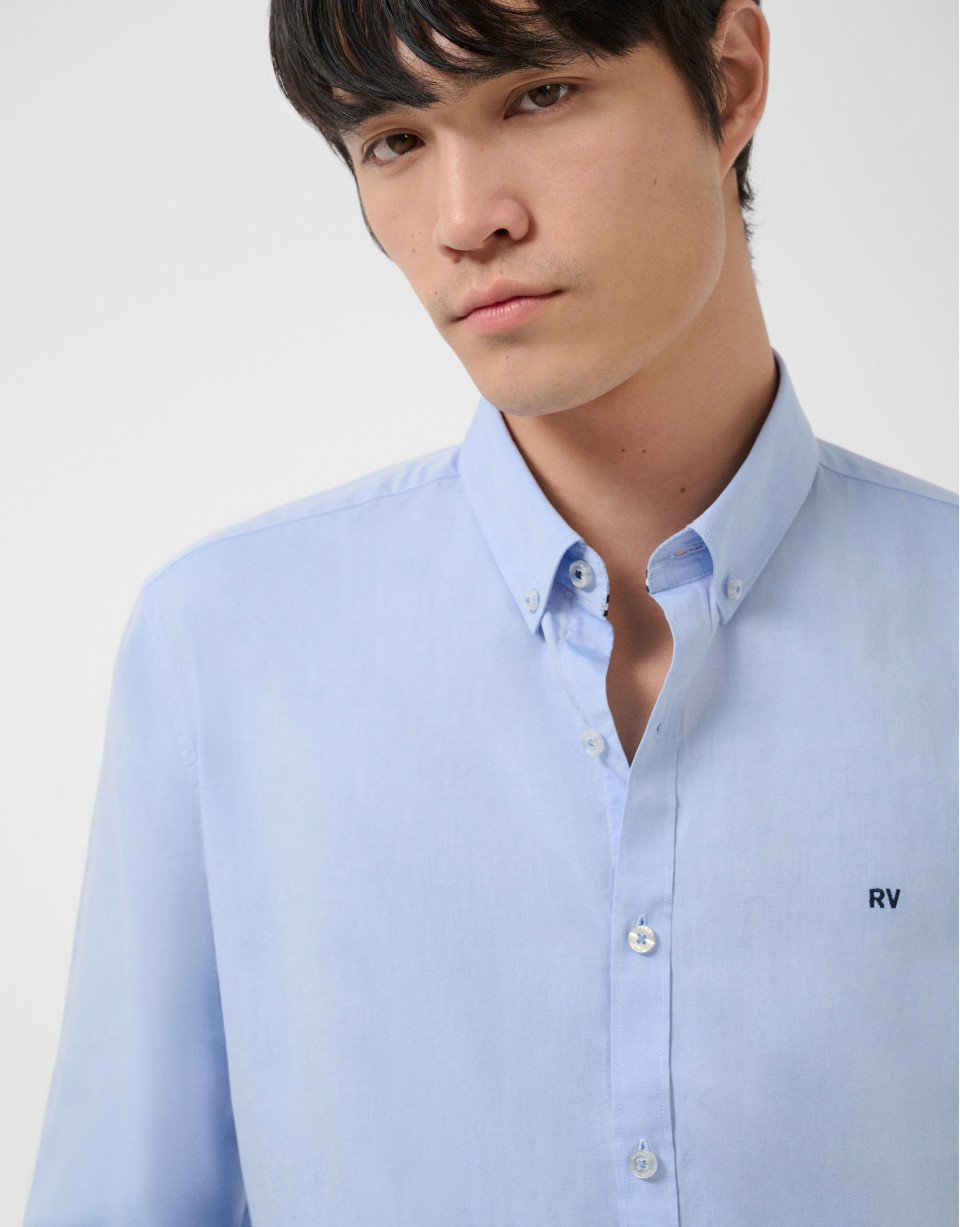 Light blue Oxford sport shirt