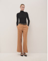 Black ribbed turtleneck jumper - Woman - AW2024 | Roberto Verino