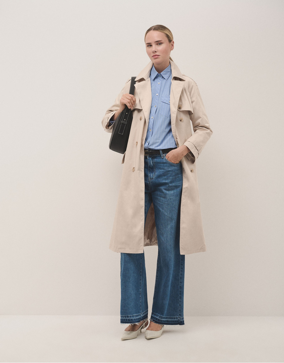 Gabardina clásica beige - Sale - PV2025 | Roberto Verino