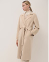 Abrigo largo oversize doble faz beige - Mujer | Roberto Verino