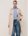 Classic beige raincoat - Sale - SS2025 | Roberto Verino