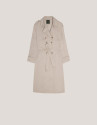 Classic beige raincoat - Sale - SS2025 | Roberto Verino