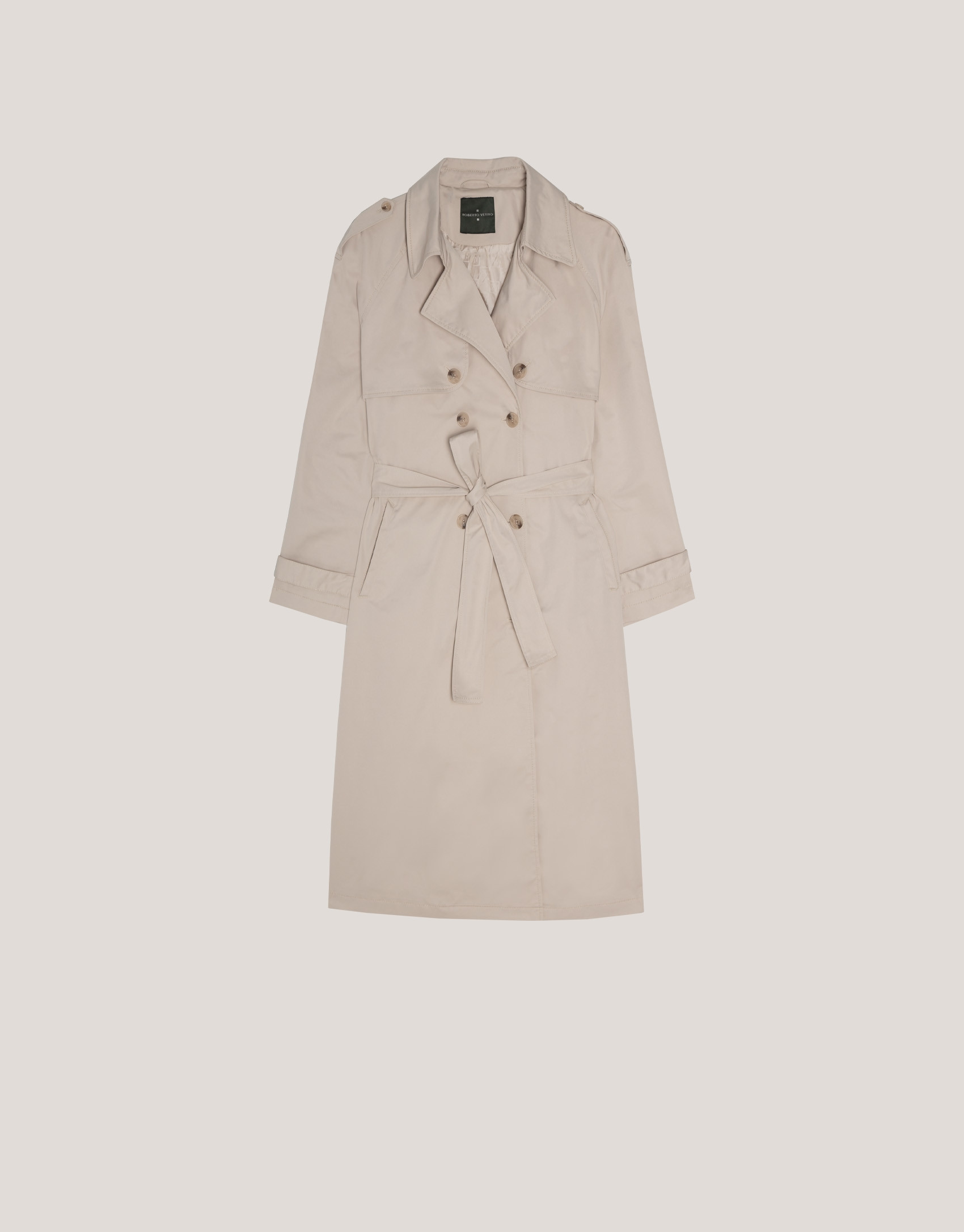 Classic beige raincoat - Sale - SS2025 | Roberto Verino