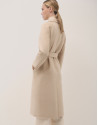 Abrigo largo oversize doble faz beige - Mujer | Roberto Verino
