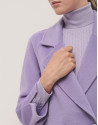 Lilac three-quarter double-faced coat - Woman | Roberto Verino