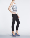 Navy sailor print halter top 