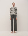 Grey tailored herringbone and discontinuous ... | Roberto Verino