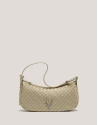Bolso de hombro Erea Moon piel trenzada beige | Roberto Verino