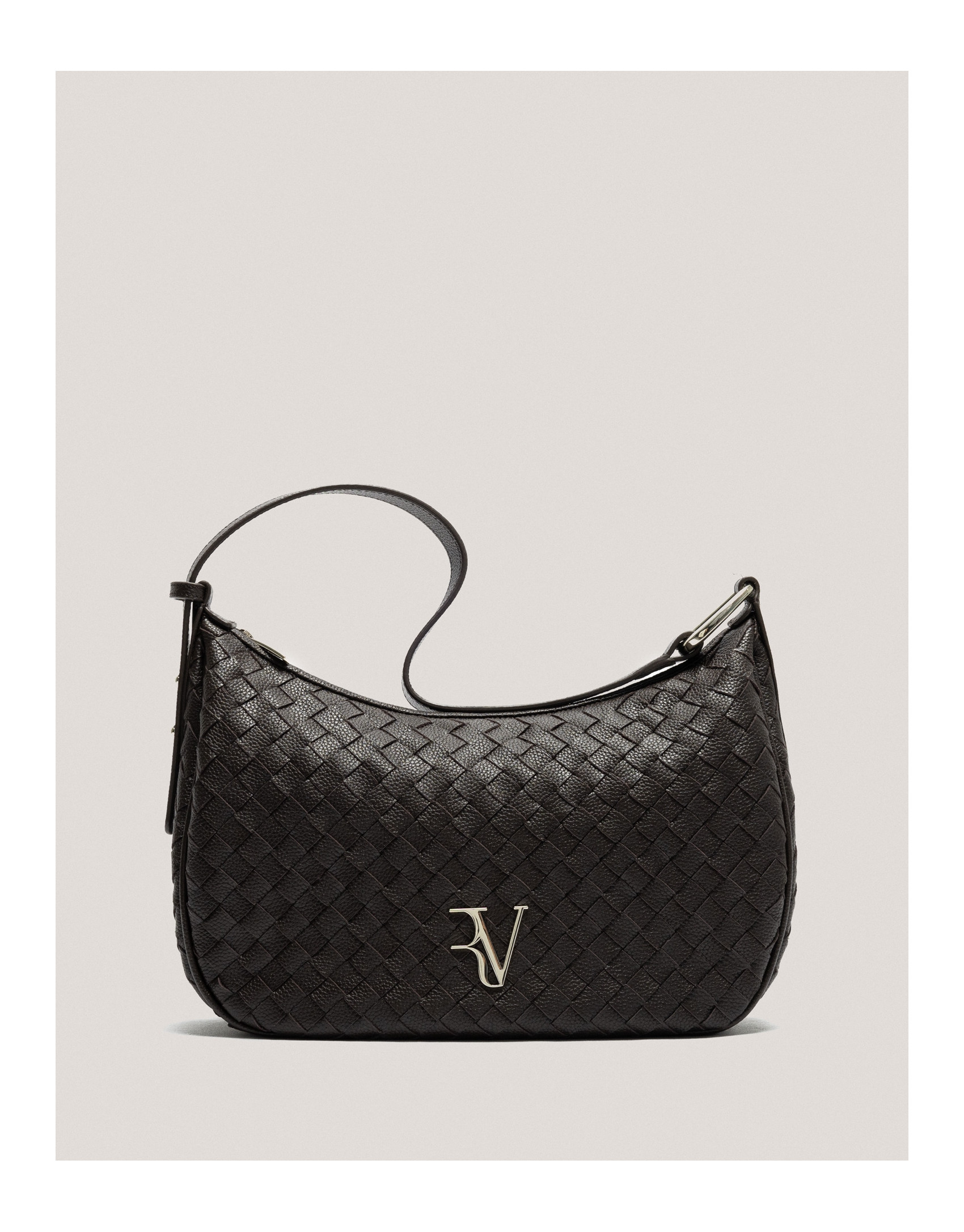 Bolso de hombro Erea Moon Maxi piel trenzada ... | Roberto Verino