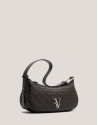 Bolso de hombro Erea Moon piel trenzada marrón | Roberto Verino