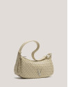Bolso de hombro Erea Moon piel trenzada beige | Roberto Verino