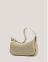 Bolso de hombro Erea Moon piel trenzada beige | Roberto Verino