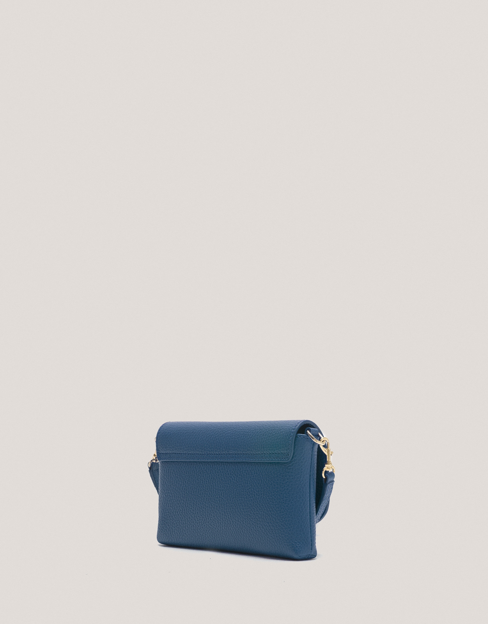 Bolso de mano Rita piel azul - Mujer - OI2024 | Roberto Verino