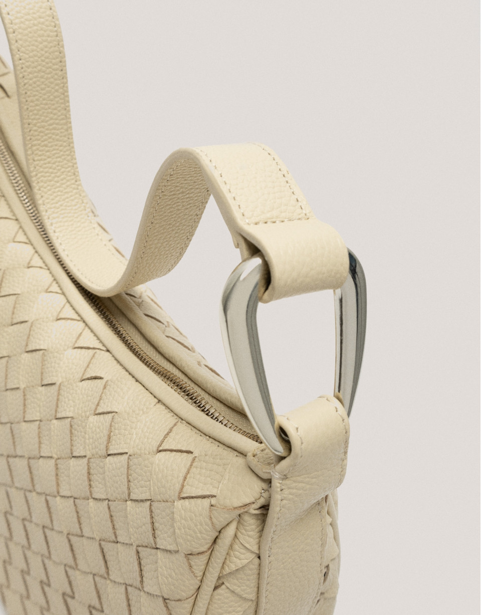 Bolso de hombro Erea Moon Maxi piel trenzada ... | Roberto Verino