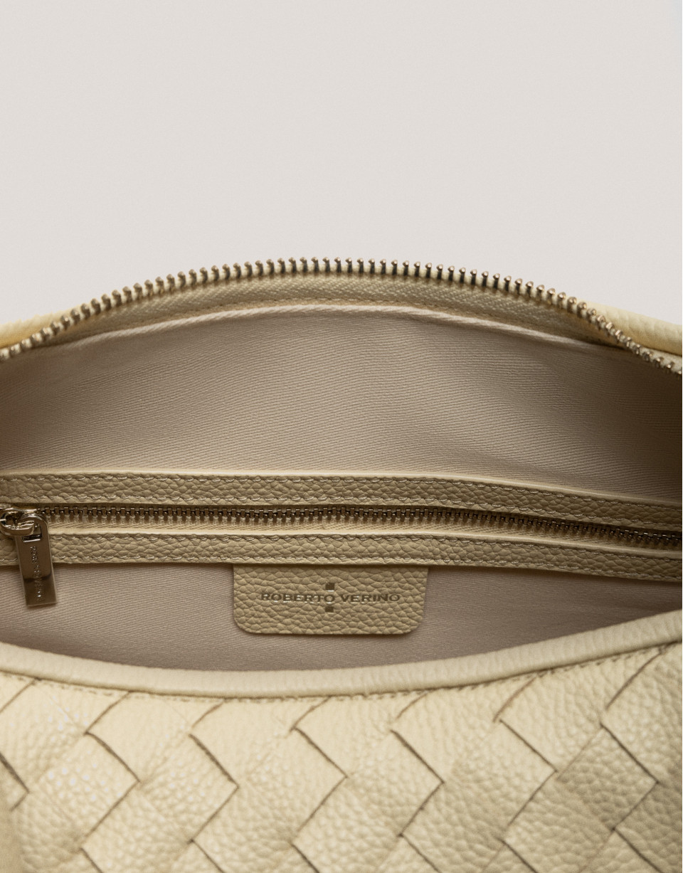 Bolso de hombro Erea Moon Maxi piel trenzada ... | Roberto Verino