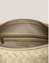 Large beige braided leather Erea Moon Maxi ... | Roberto Verino
