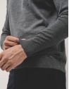 Grey melange wool turtle neck sweater - Man | Roberto Verino
