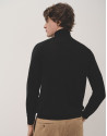 Black wool turtle neck sweater - Man - AW2024 | Roberto Verino