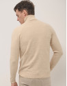 Jersey cuello cisne arena melange - Hombre | Roberto Verino