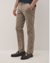 Mink dyed chino trousers - Man - AW2024 | Roberto Verino