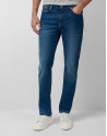 Blue stone-washed denim jeans - Mid Season | Roberto Verino