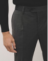 Pantalón vestir gris oscuro vuelta bajo | Roberto Verino