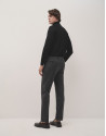 Dark grey dress trousers with turn-up hem - Man | Roberto Verino