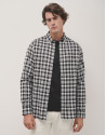 Camisa sport regular cuadros negro y blanco | Roberto Verino