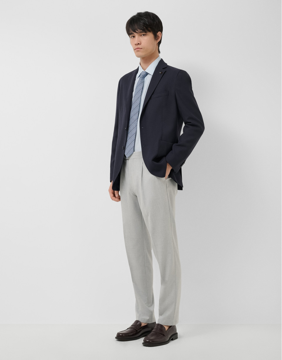 Navy blue structured jacket - Man - SS2025 | Roberto Verino