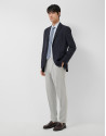 Navy blue structured jacket - Man - SS2025 | Roberto Verino