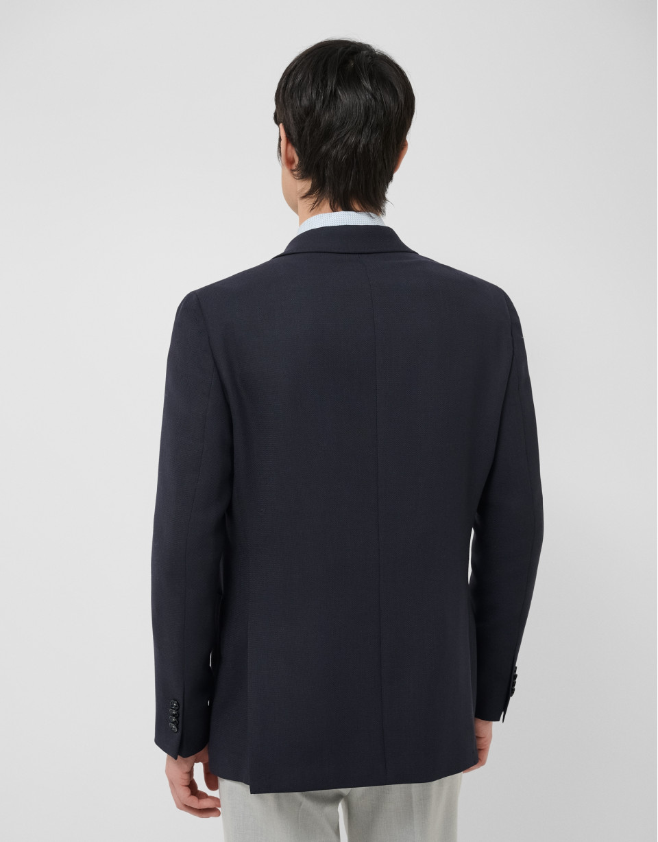 Navy blue structured jacket - Man - SS2025 | Roberto Verino