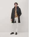 Grey coat with detachable breast panel - Man | Roberto Verino