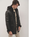 Chaquetón piel doble faz marrón oscuro - Hombre | Roberto Verino