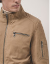 Cazadora piel color coñac - Hombre - OI2024 | Roberto Verino