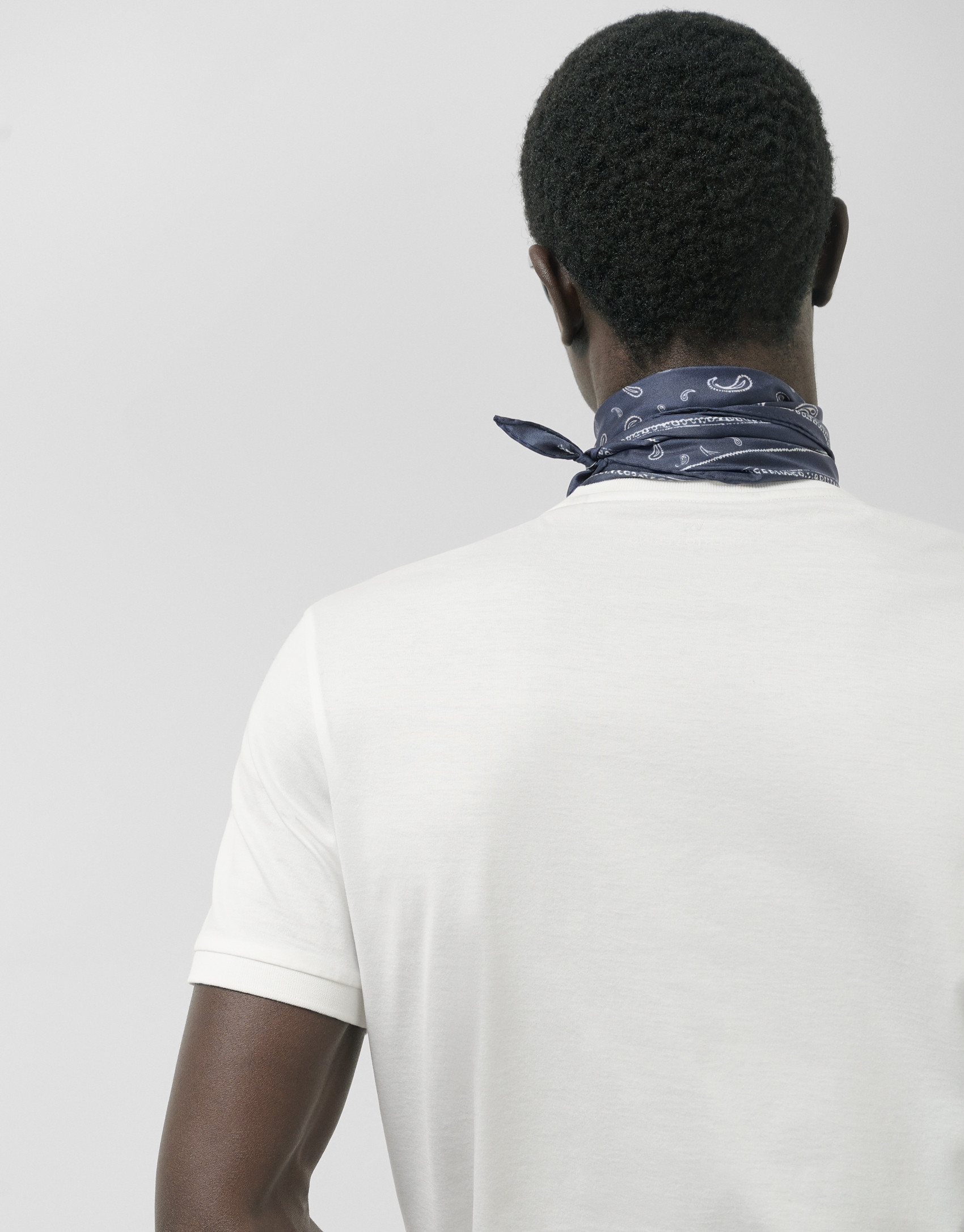 Camiseta algodón mercerizado blanco