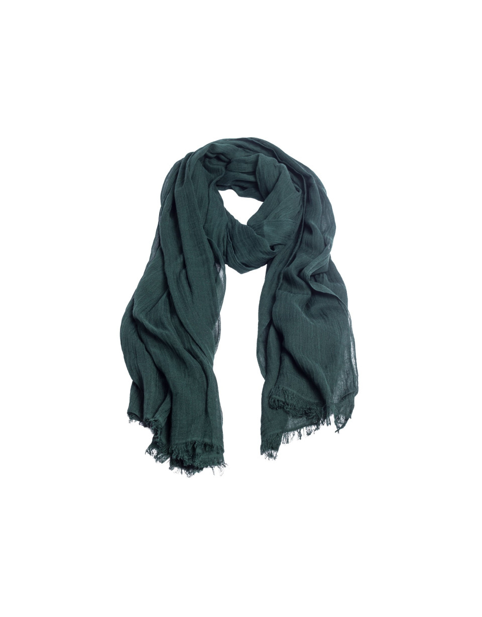 Foulard en modal-seda verde.