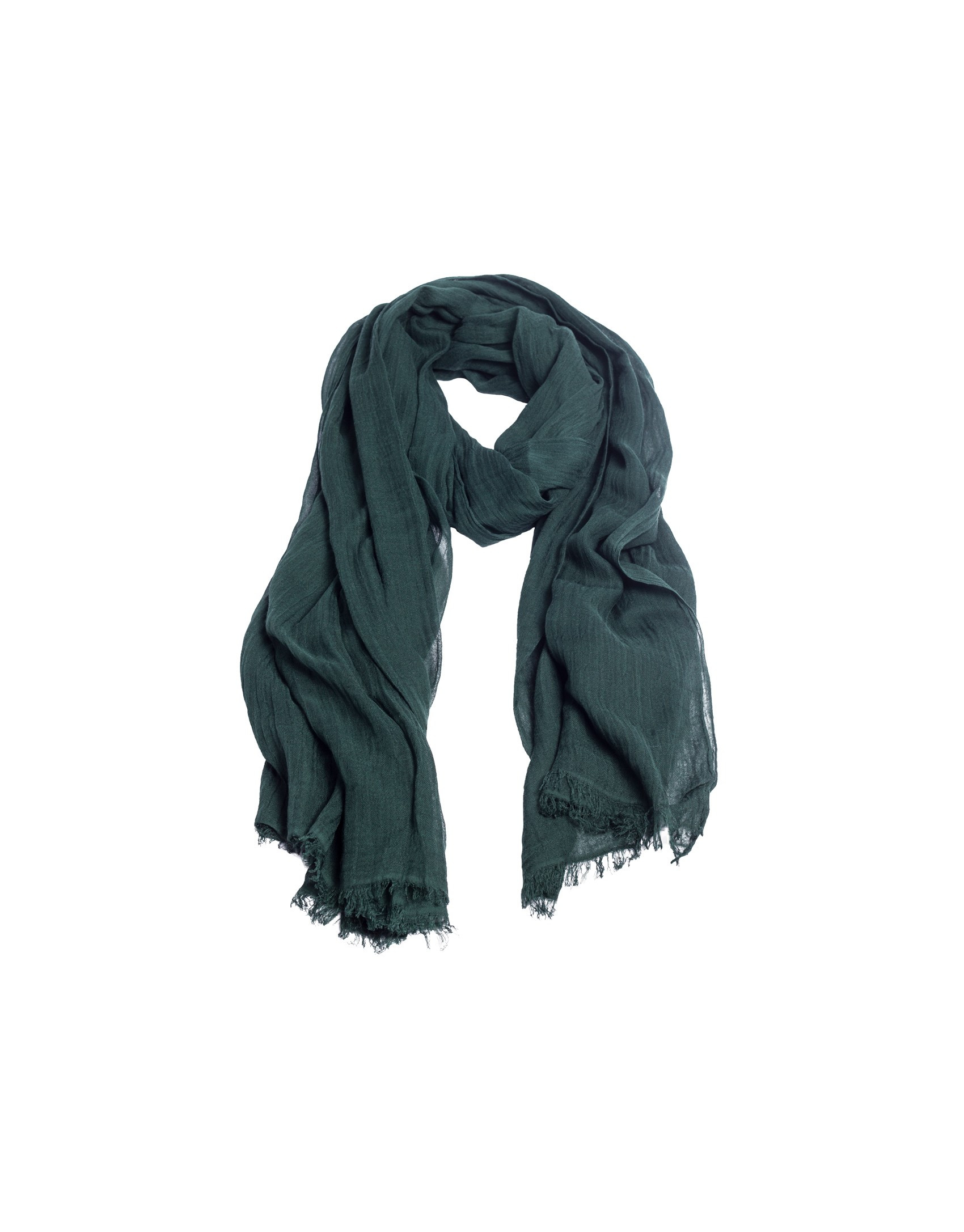 Foulard en modal-seda verde.