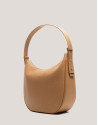 Bolso de hombro Cuca Hobo piel granulada cámel
