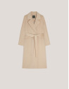 Abrigo largo oversize doble faz beige