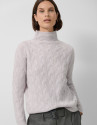 Turtleneck jumper in grey cashmere - Woman | Roberto Verino