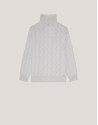 Turtleneck jumper in grey cashmere - Woman | Roberto Verino