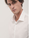 White structured cotton dress shirt - Man | Roberto Verino