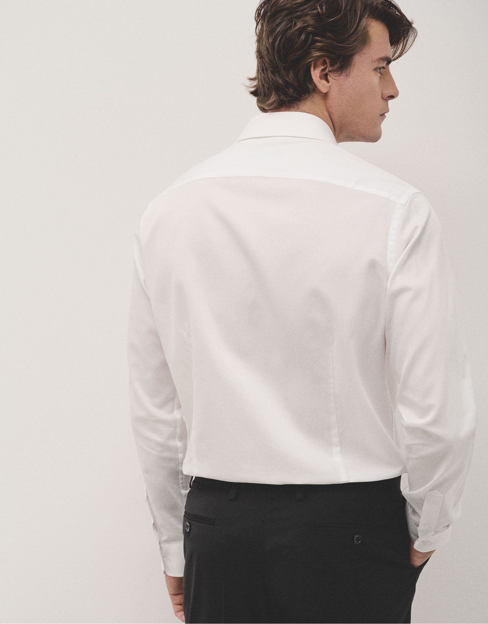 Camisa vestir regular estructura blanca | Roberto Verino