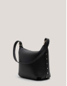 Bolso de hombro Mini Hobo Mafalda piel negro | Roberto Verino