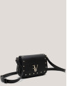 Black leather Mini Mafalda shoulder bag - Sale | Roberto Verino