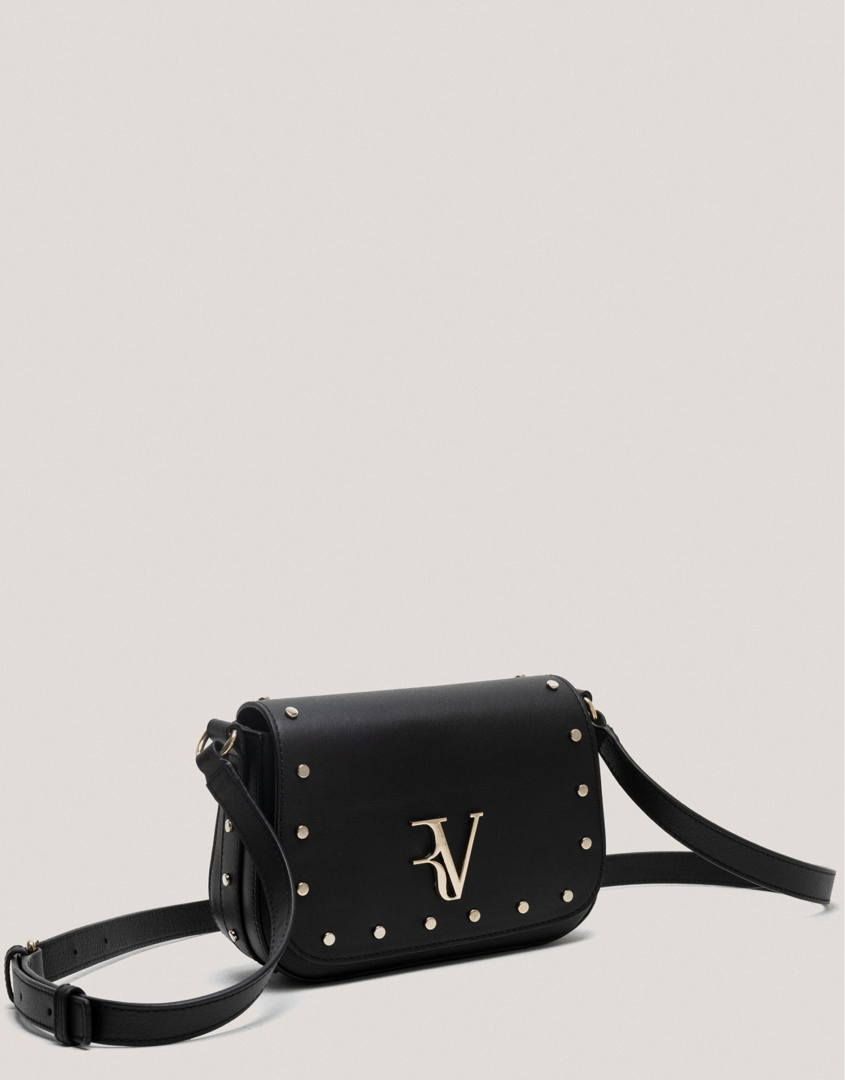 Bolso bandolera Mafalda Mini piel negra - Sale | Roberto Verino